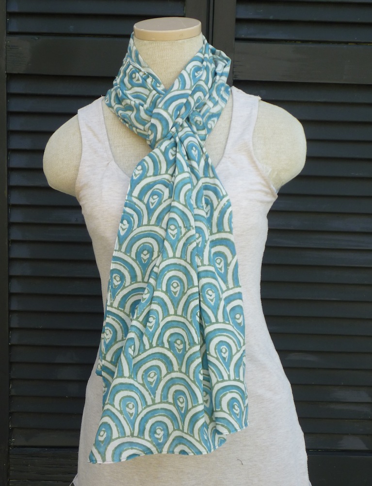 Peacock Teal Scarf